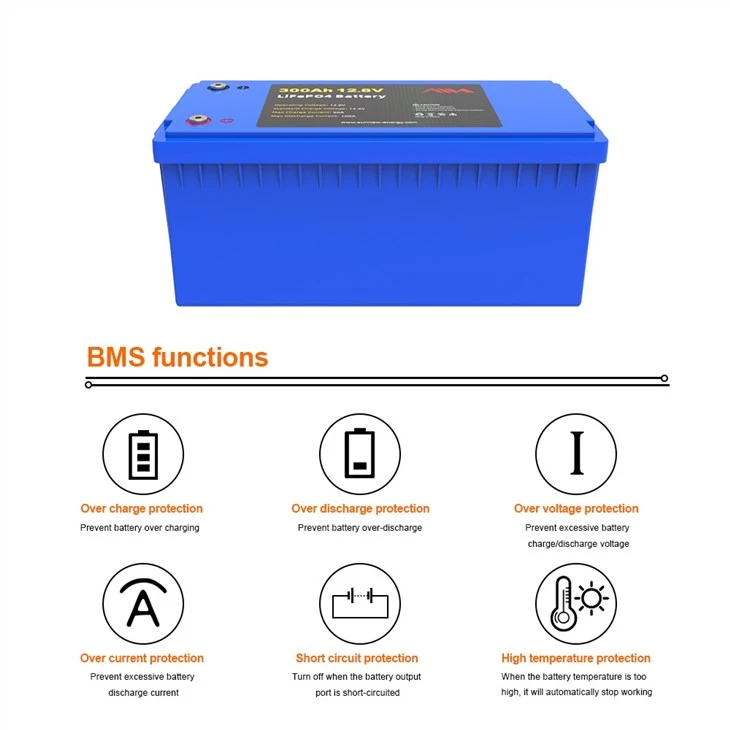 Rechargeable 12v Batterie Lithium Ion Lifepo4 Battery Pack 12.8v 300ah Lithium Battery